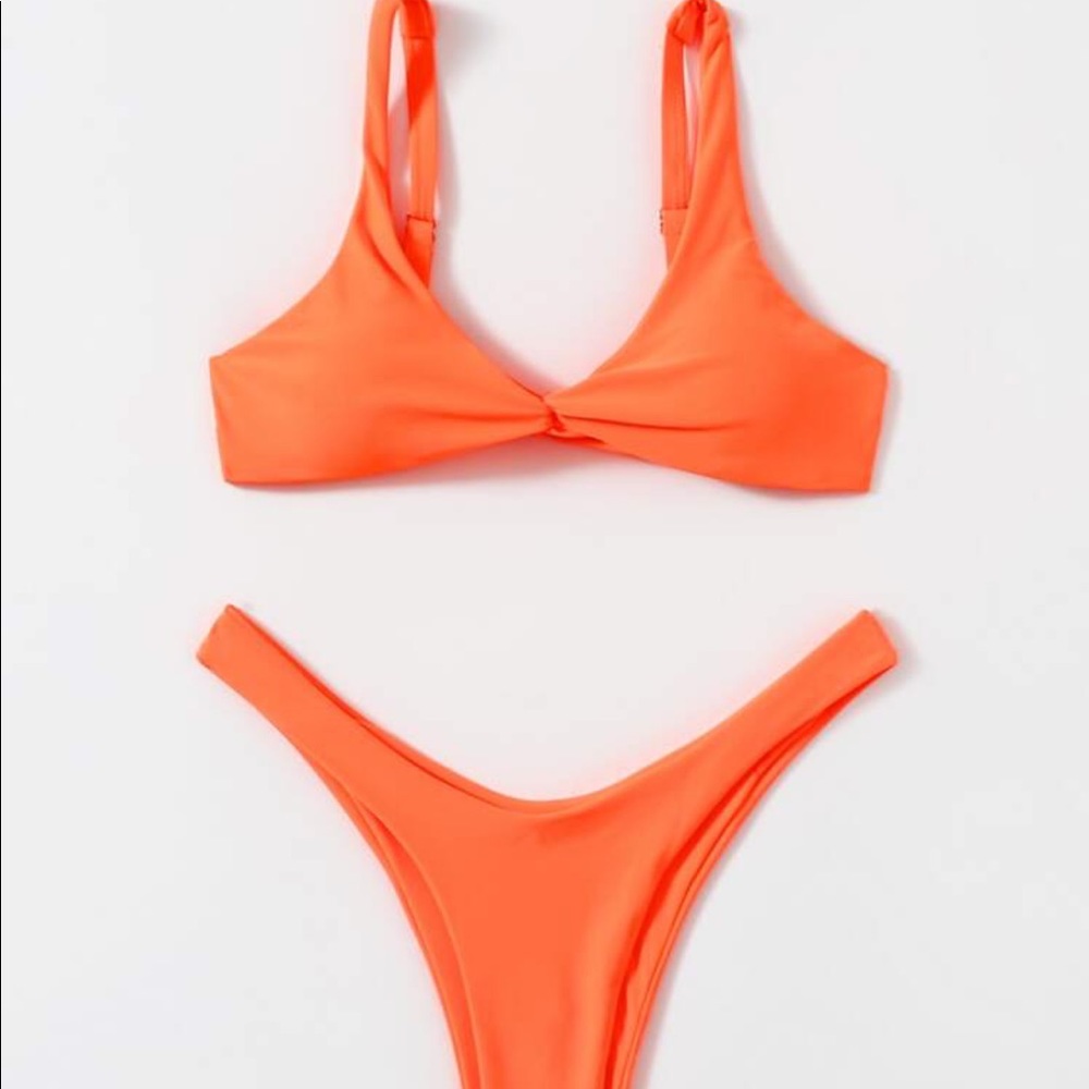 Neon orange Shein bikini! Size M